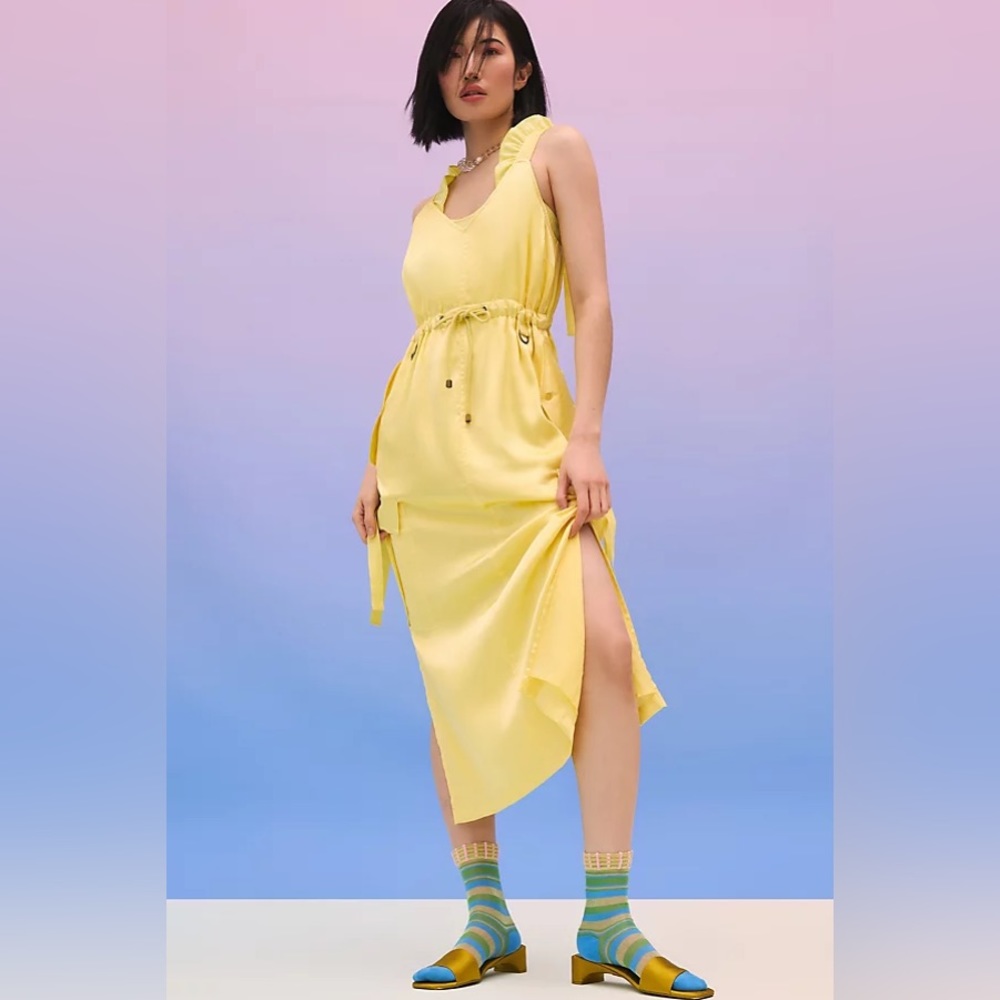 ✨ Anthropologie Sleeveless Utility Dress Sz S